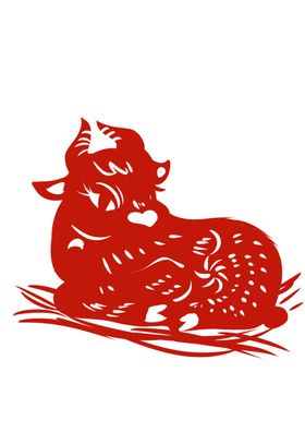 牛年剪纸