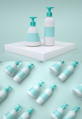 C4D模型场景门头效果素材图片