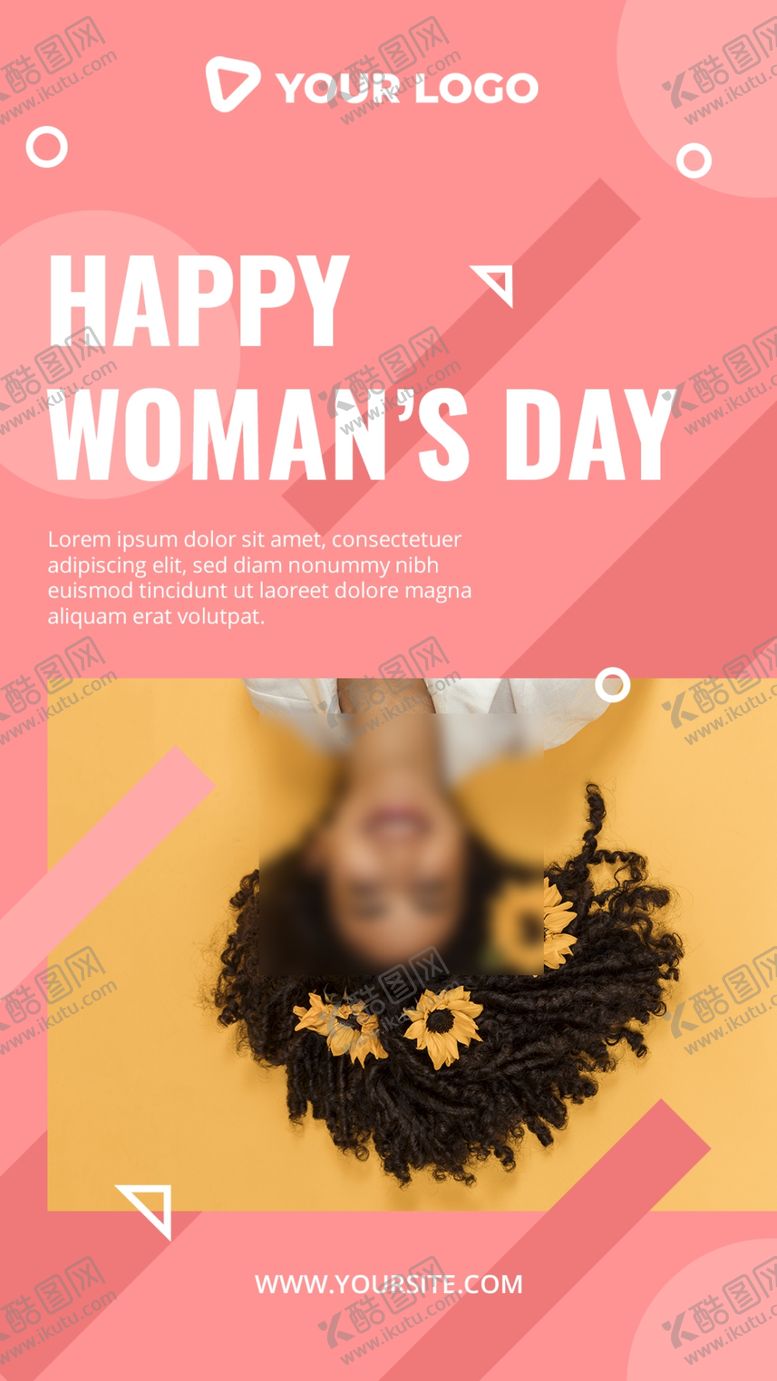 编号：44886609240555453357【酷图网】源文件下载-妇女节INS模板