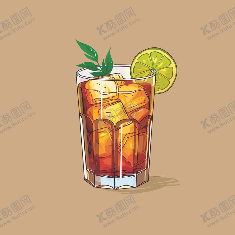 编号：54169202050015524517【酷图网】源文件下载-夏威夷饮料卡通绘画儿童插画