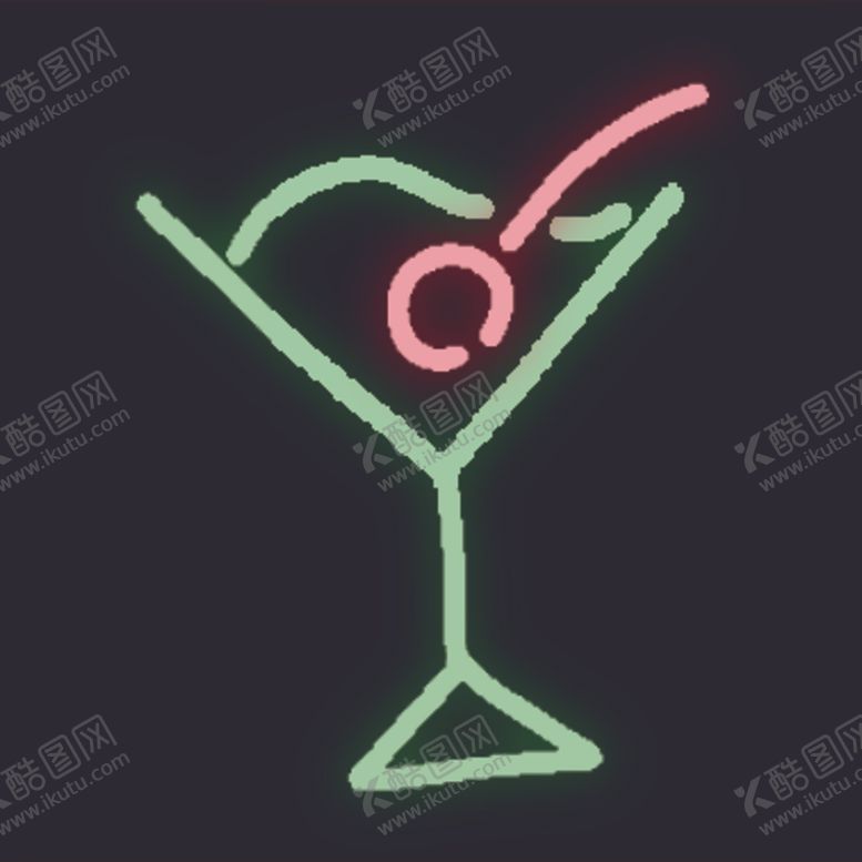 编号：36301807021257307693【酷图网】源文件下载-霓虹灯发光创意图案