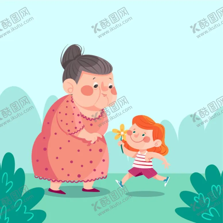 编号：73288111300125209231【酷图网】源文件下载-祖孙情
