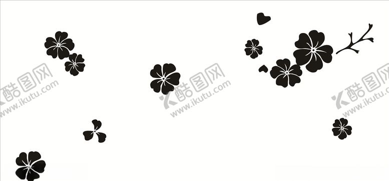 编号：67130610011209029343【酷图网】源文件下载-梅花树枝花纹