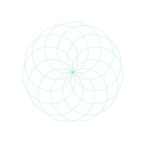 圆环底纹管彩色抽象正弦线