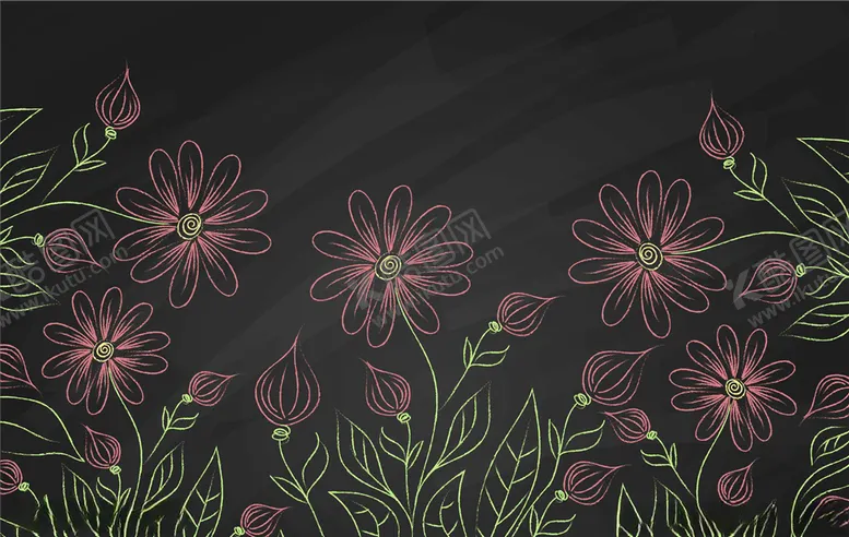 编号：39308309140923029494【酷图网】源文件下载-粉笔植物