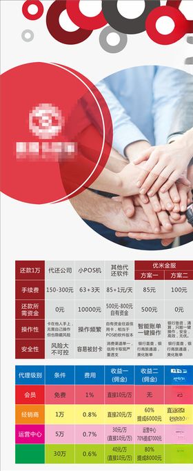 企业合作展架海报