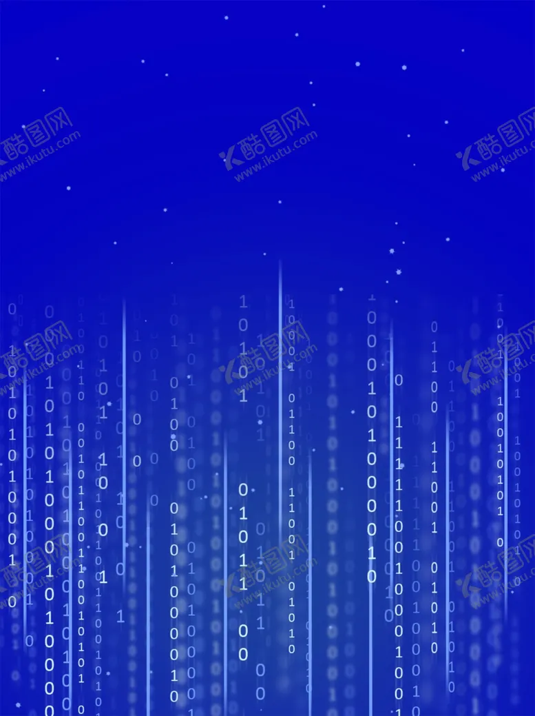 编号：11091104261605432478【酷图网】源文件下载-蓝色粒子大数据科技背景