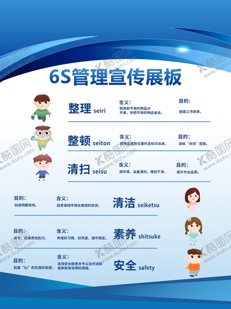 编号：57394609151942372817【酷图网】源文件下载-6s管理节约6s