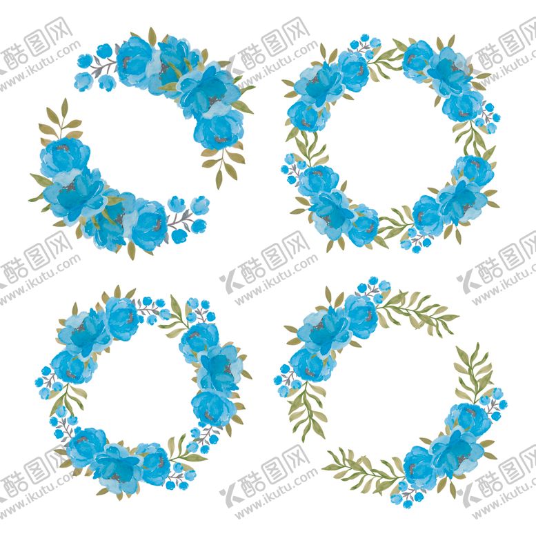 编号：97631709241851117037【酷图网】源文件下载-水彩花卉边框