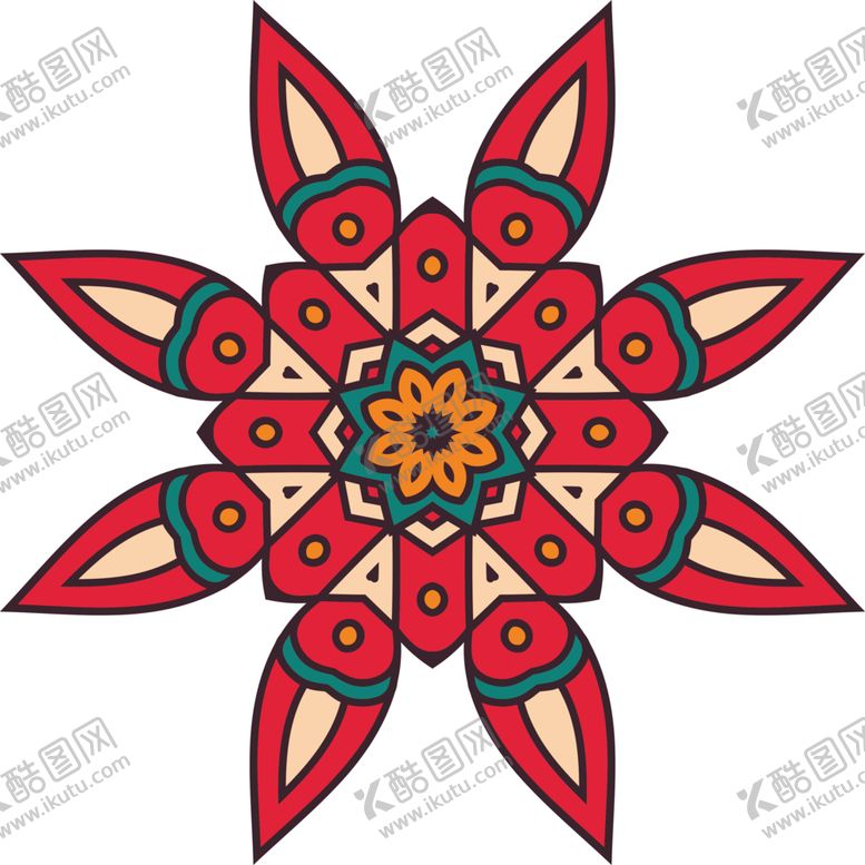 编号：21144504140546124823【酷图网】源文件下载-复古花纹图案