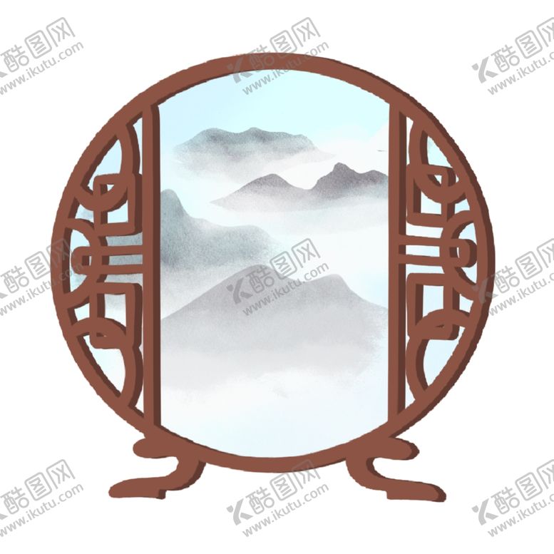 编号：53941304081645377004【酷图网】源文件下载-中式窗格