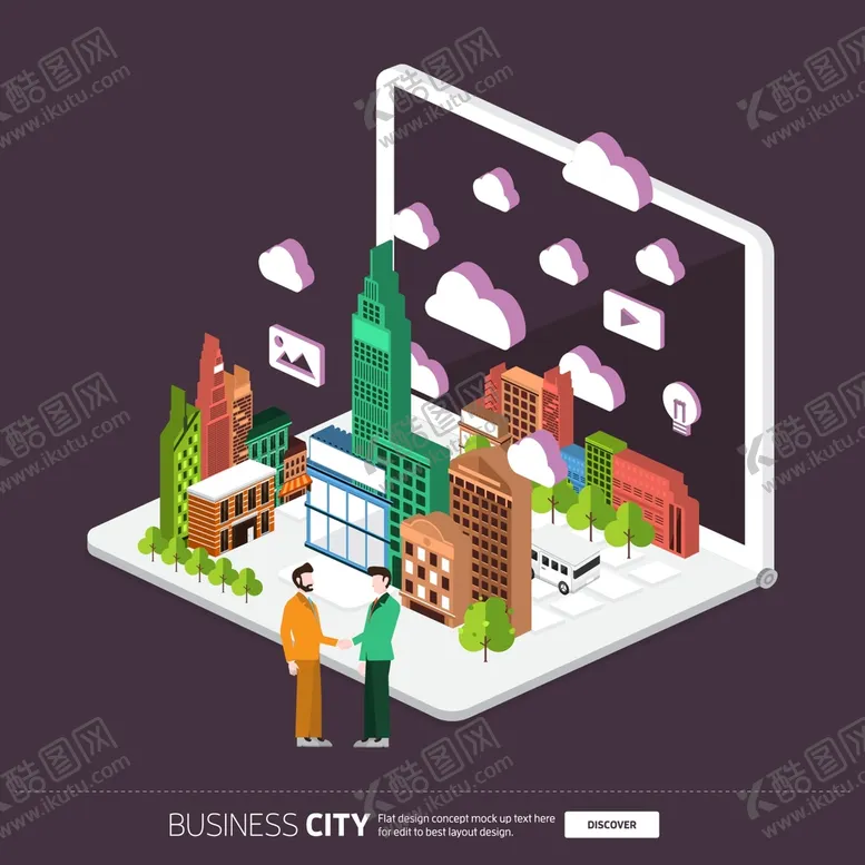 编号：20436509191831571053【酷图网】源文件下载-3D生活城市