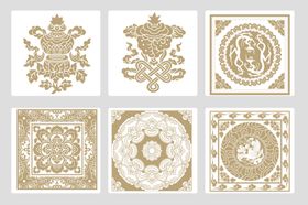 传统中式花纹图案