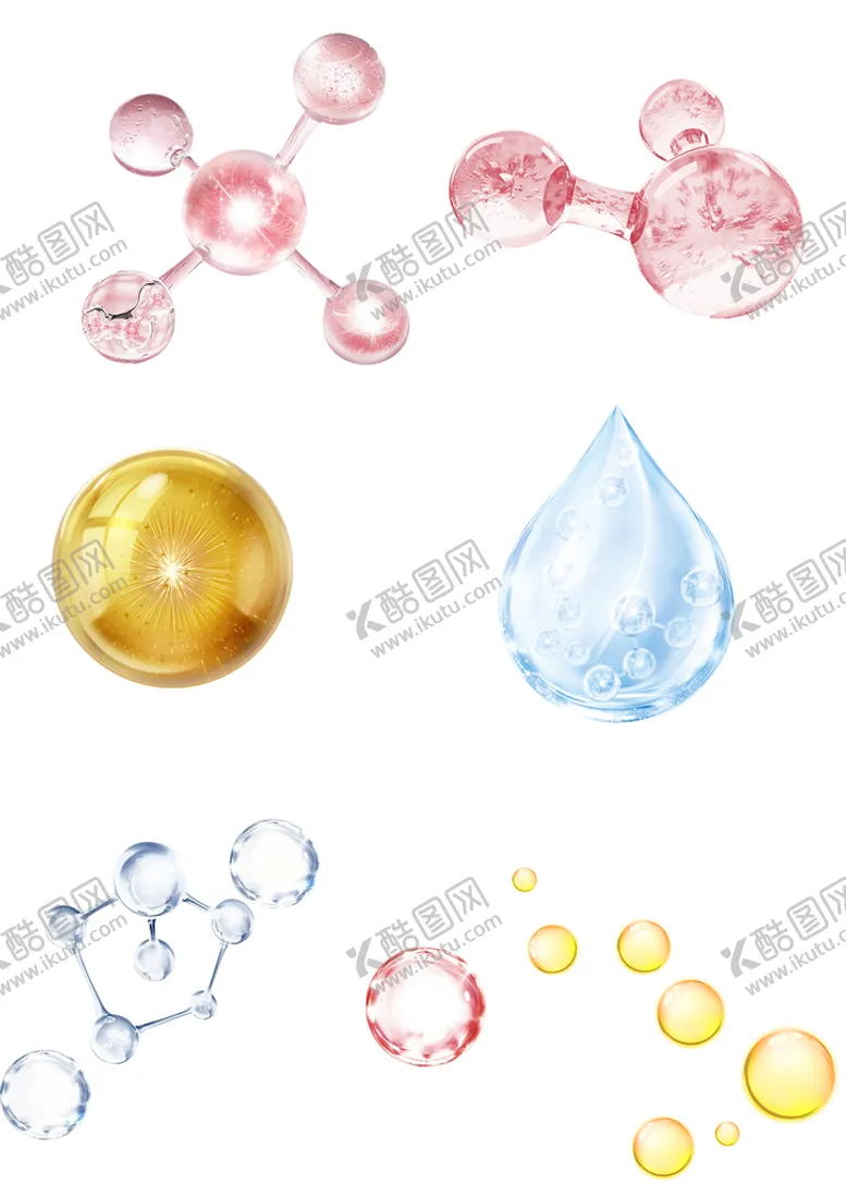 编号：24930709152215100289【酷图网】源文件下载-分子水水滴