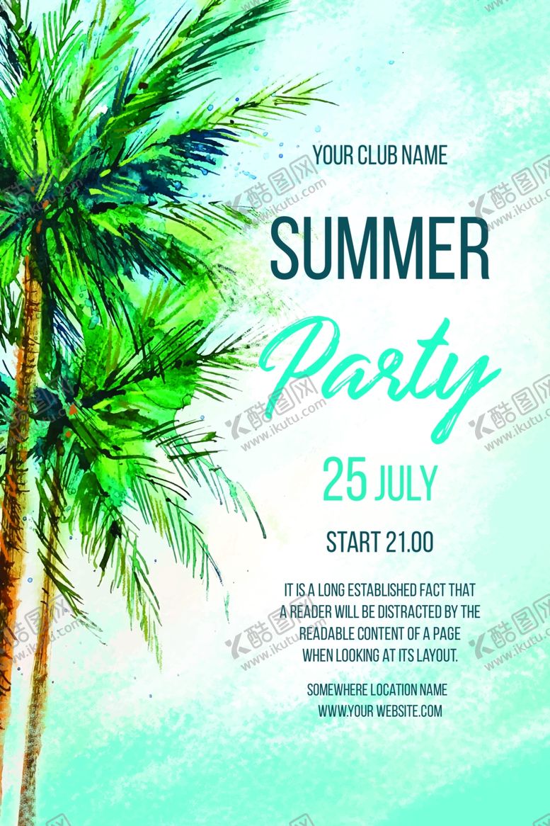 编号：11968809180838028964【酷图网】源文件下载-夏日海报