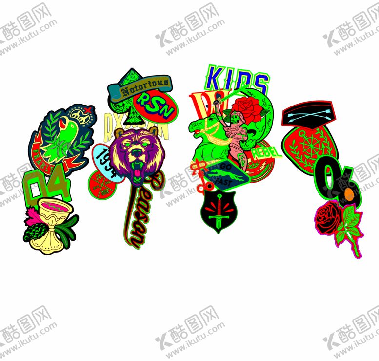 编号：70802804202236231247【酷图网】源文件下载-刺绣色块分色数码印花