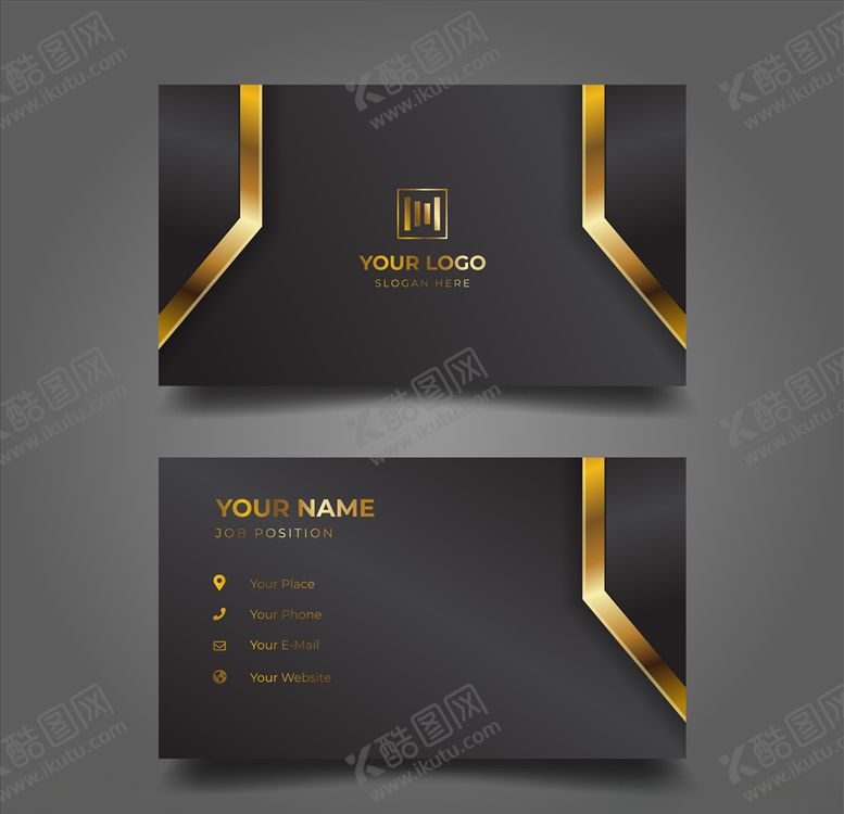 编号：16984709202345518701【酷图网】源文件下载-黑金名片
