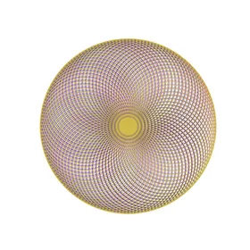 圆环底纹彩色几何矢量正弦线
