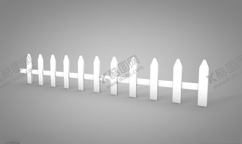 编号：66083809200300345327【酷图网】源文件下载-C4D模型栏杆栅栏