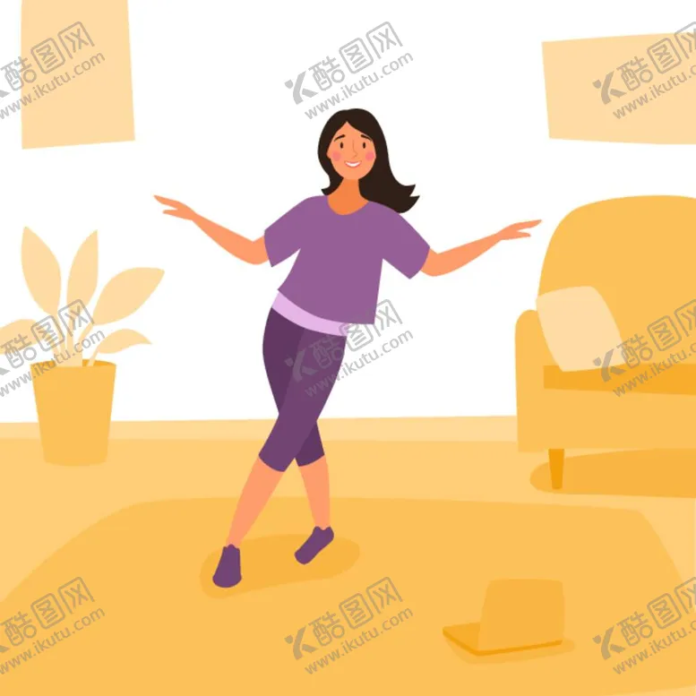 编号：80963709200051397935【酷图网】源文件下载-运动健身人物 