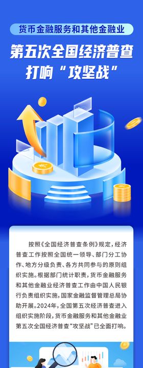 金融银行经济长图海报