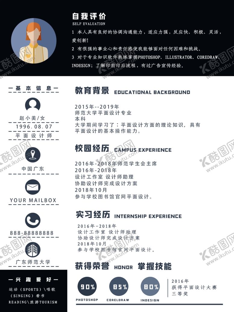编号：98249505011904142024【酷图网】源文件下载-简历模板求职应聘速职报告