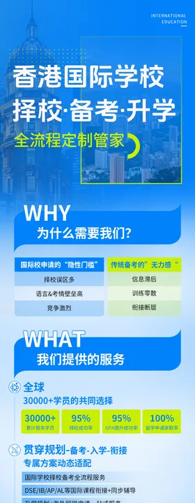 香港国际学校全流程定制海报长图