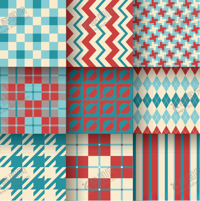 编号：32346711191242346614【酷图网】源文件下载-多彩几何图案拼接纹理