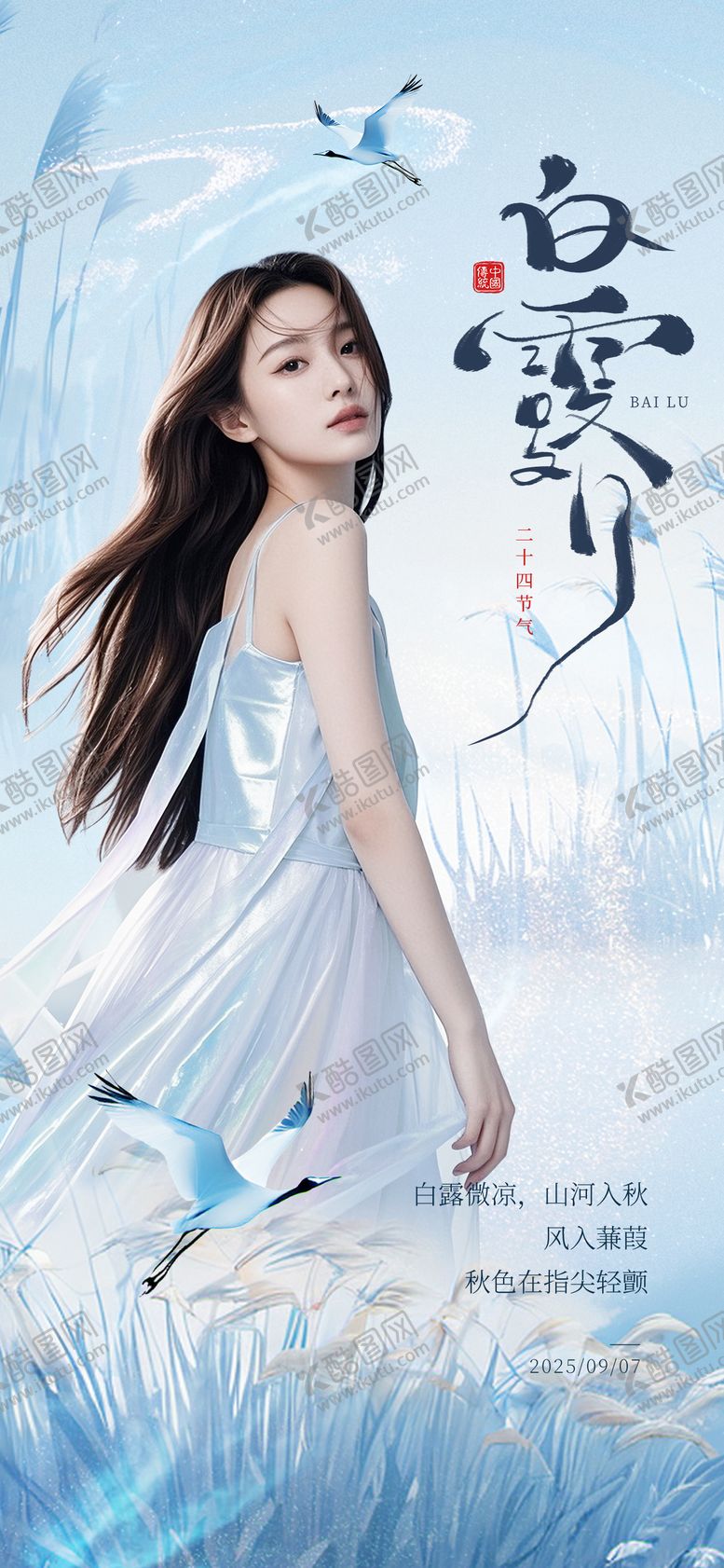 编号：50062210010503002227【酷图网】源文件下载-白露节气海报