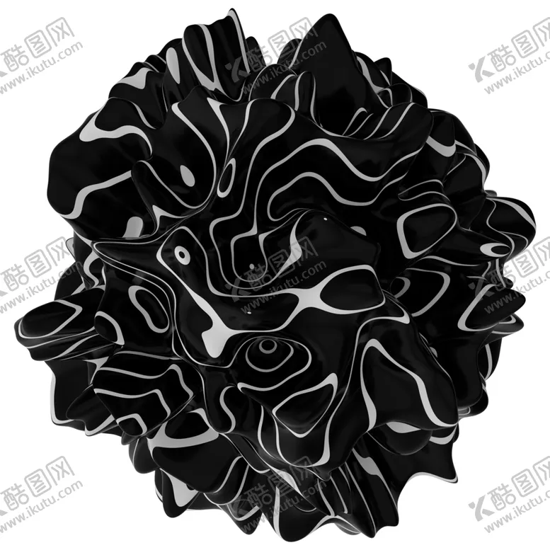 编号：88066006302252109779【酷图网】源文件下载-抽象液态质感立体图案