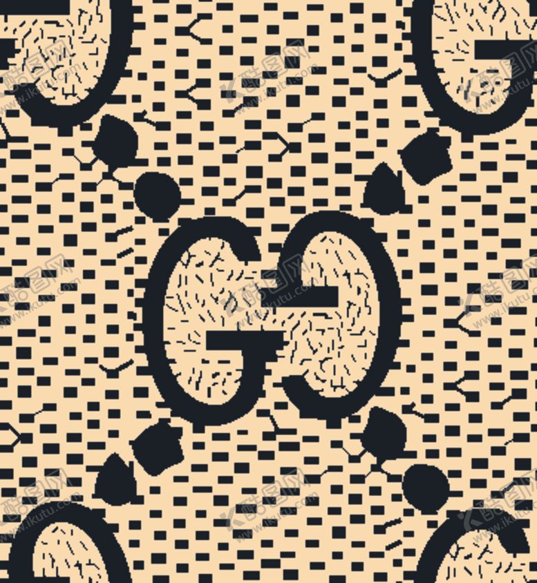 编号：33031809281642011434【酷图网】源文件下载-大牌花型底纹古驰