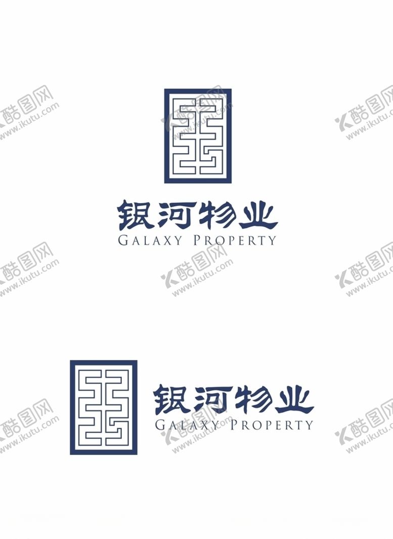 编号：67517206261106478375【酷图网】源文件下载-兰州银河物业矢量LOGO标志