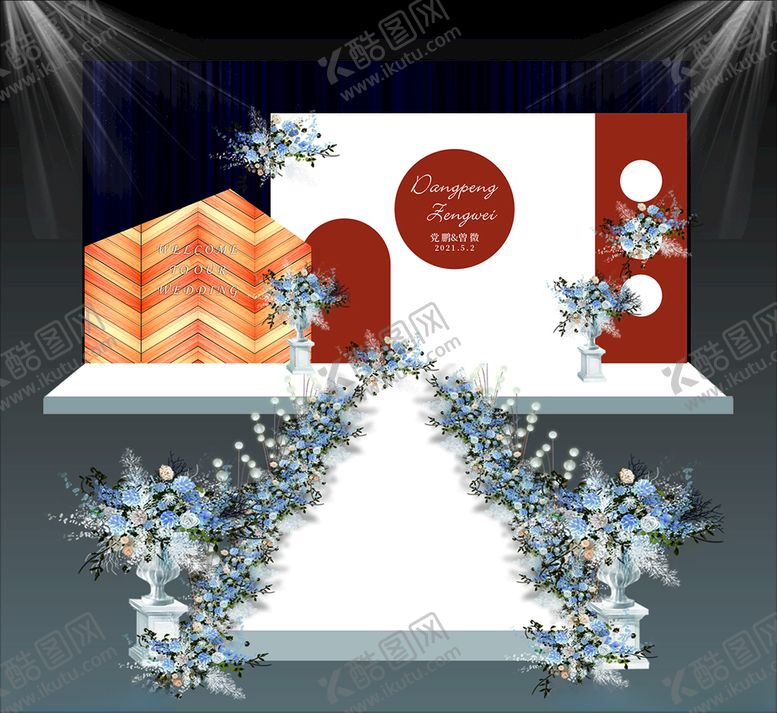 编号：24634501270308465483【酷图网】源文件下载-红白色婚礼