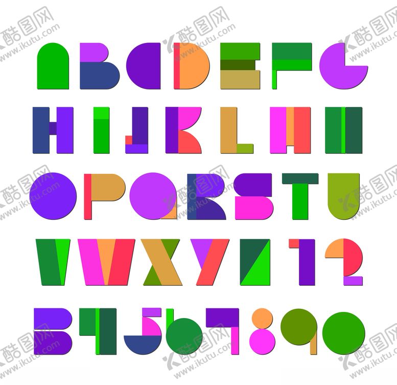 编号：17740609092123444911【酷图网】源文件下载-卡通字母