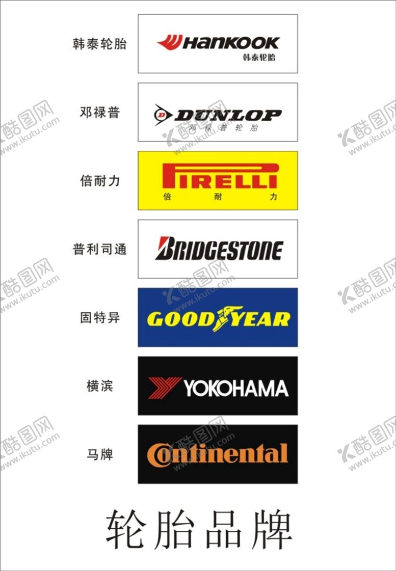 编号：52889201182215119374【酷图网】源文件下载-轮胎品牌
