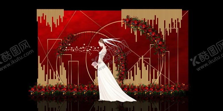 编号：66408209251929234601【酷图网】源文件下载-红金婚礼