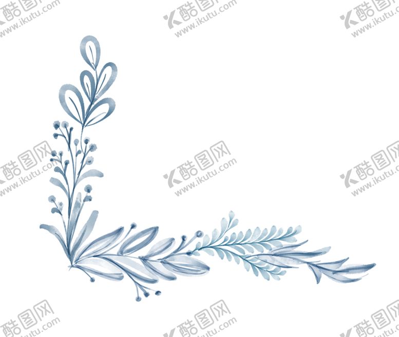 编号：47419810010143193391【酷图网】源文件下载-淡色植物树枝花朵装饰