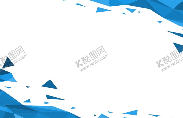 编号：13473307070812305677【酷图网】源文件下载-蓝色多边形名片