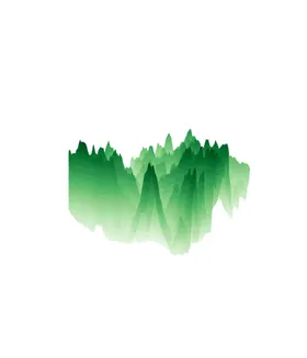 抽象山峰插画水墨矢量梦幻