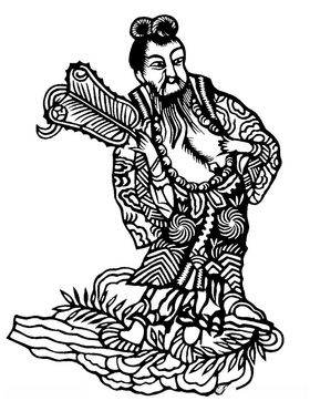 剪纸民俗人物