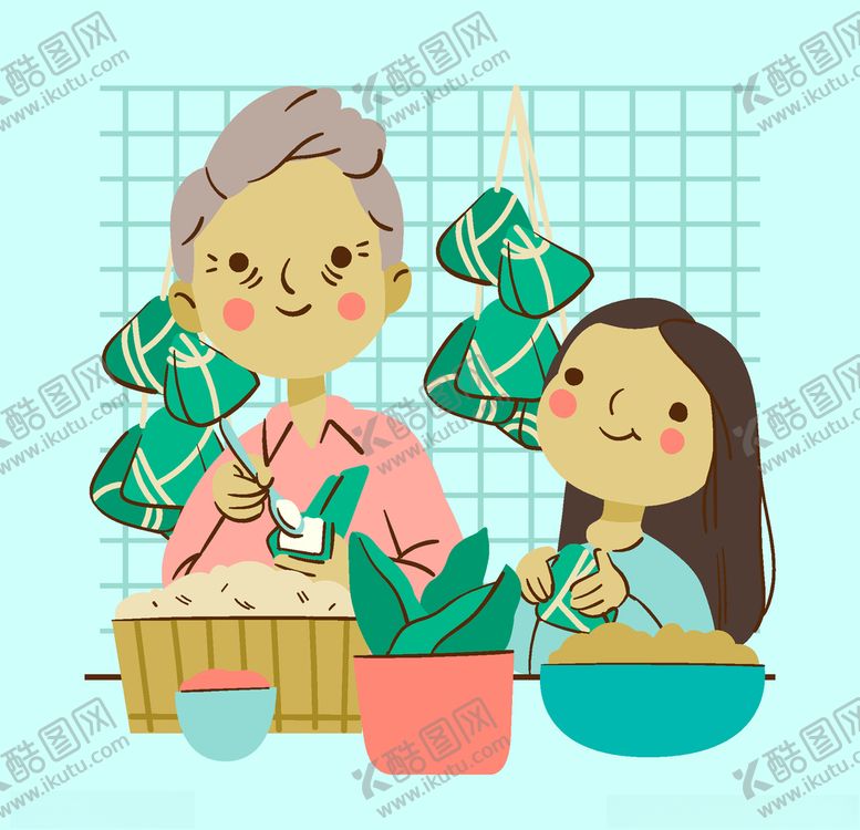 编号：97399010101849449673【酷图网】源文件下载-矢量端午粽子