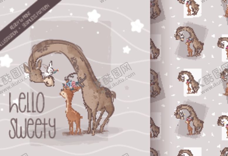 编号：34584310071646132441【酷图网】源文件下载-卡通印花图案