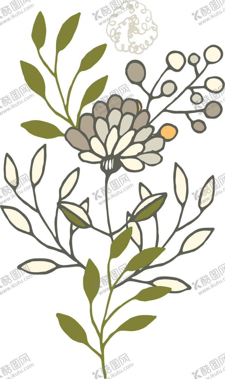 编号：32162106302059354354【酷图网】源文件下载-手绘植物