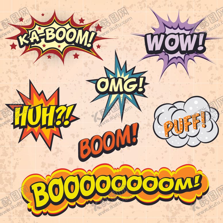 编号：41796310090249599237【酷图网】源文件下载-漫话讲话泡泡