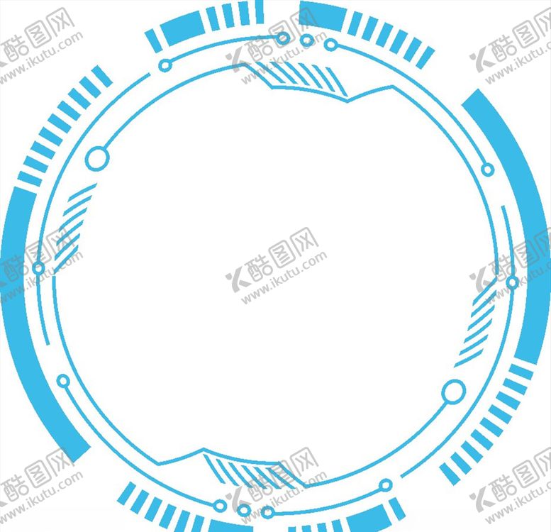 编号：51476507030901304794【酷图网】源文件下载-矢量青色科技边框