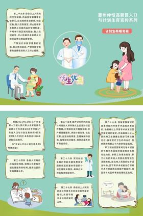 计划生育三折页