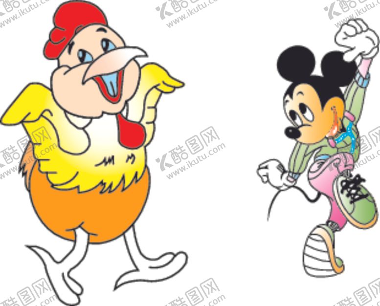 编号：86014310101553485947【酷图网】源文件下载-小鸡米老鼠