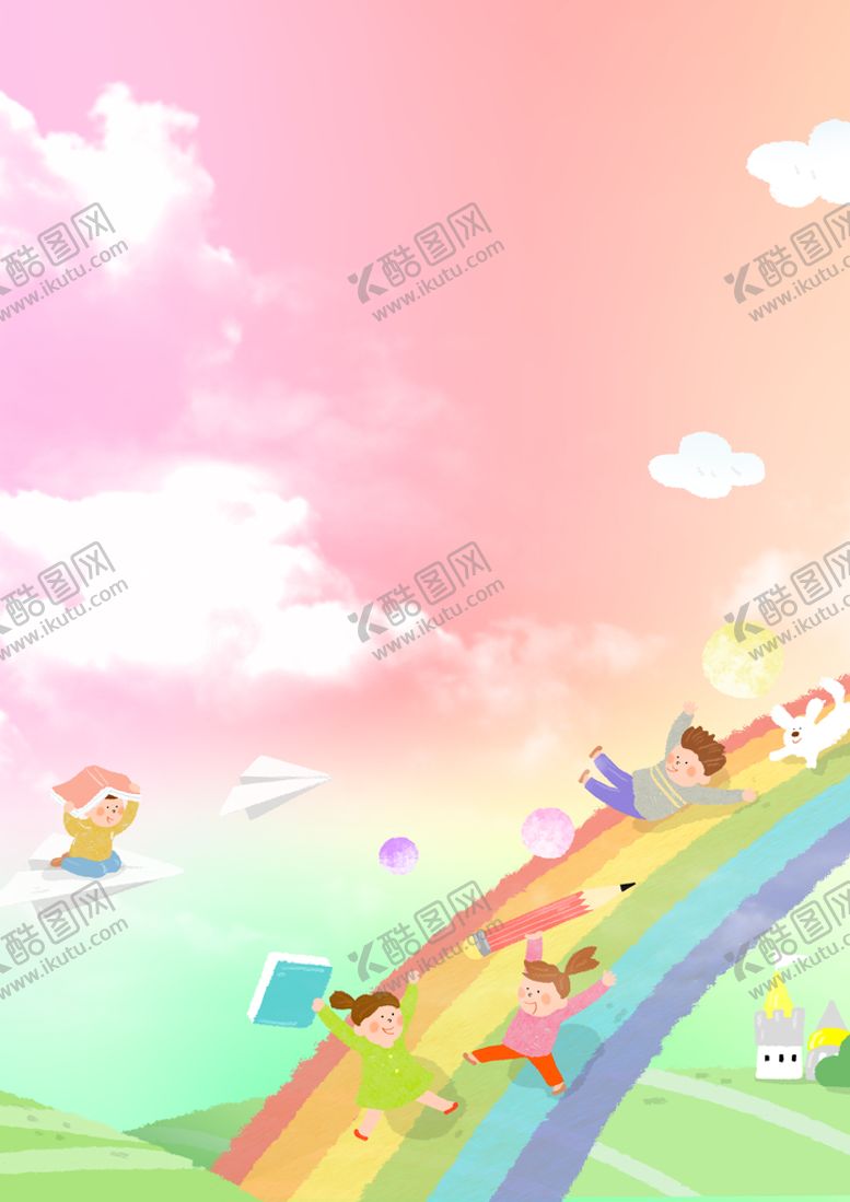 编号：94360809170104260912【酷图网】源文件下载-幼儿园海报背景  