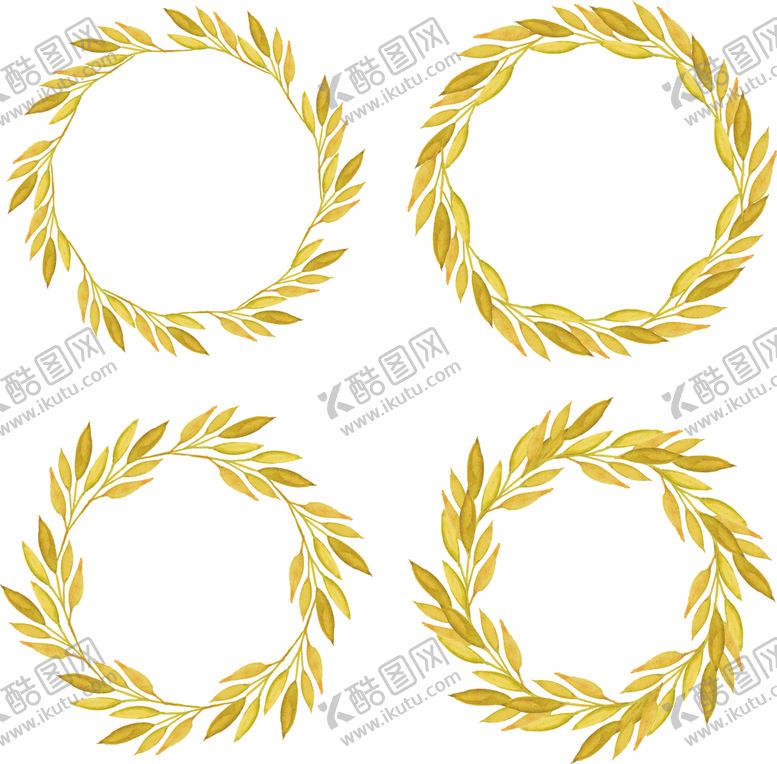 编号：56762909251739222162【酷图网】源文件下载-水彩叶子边框