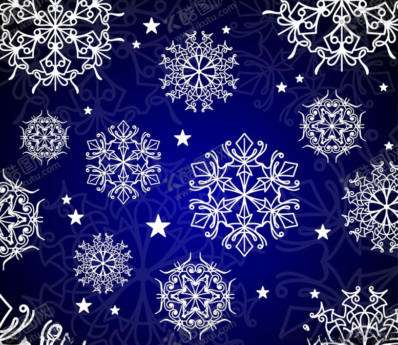 编号：98694311011943136966【酷图网】源文件下载-白字书法雪花